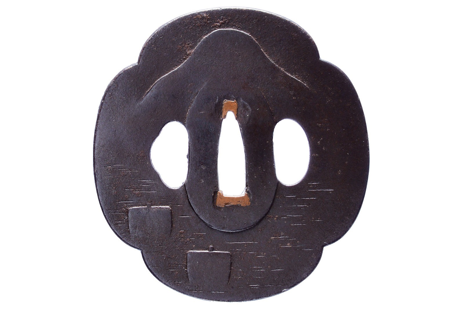 Rara tsuba in stile Choshu