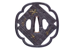 Bella tsuba della scuola Shoami