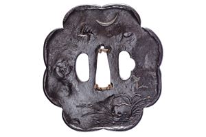 Interessante tsuba della scuola Shoami