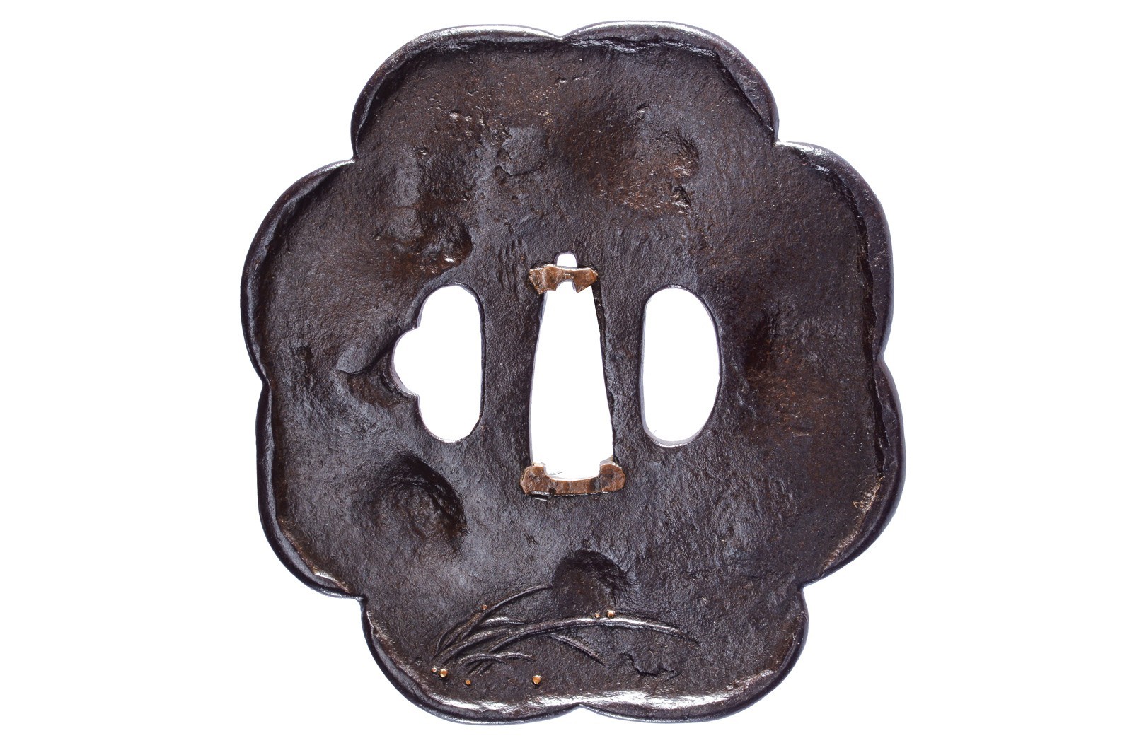 Interessante tsuba della scuola Shoami