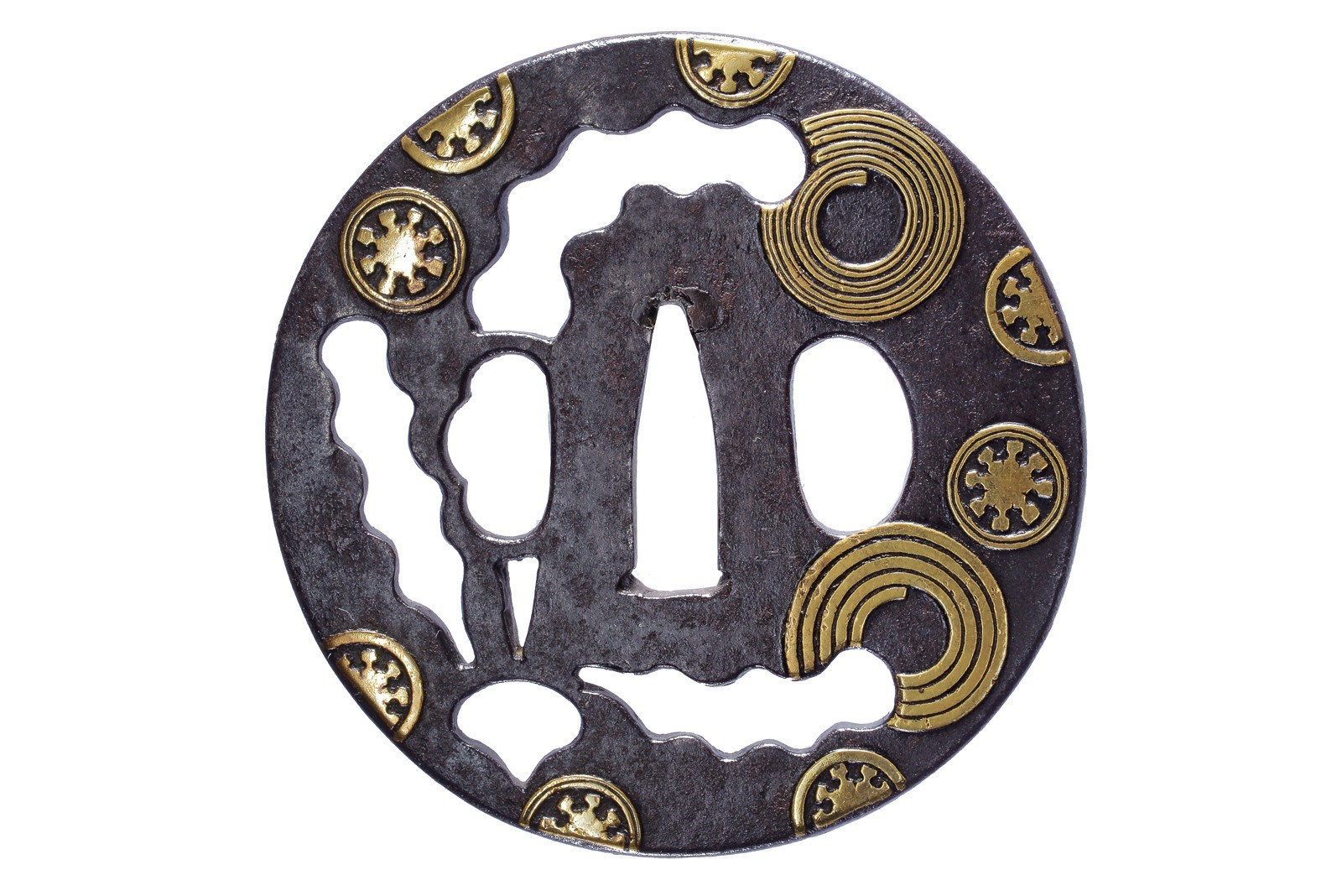 Bella tsuba della scuola Shoami