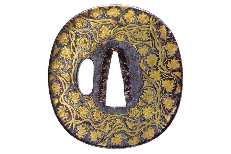 Tsuba firmata Hiromitsu Junin Echizen