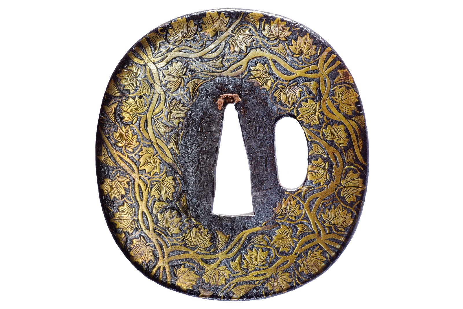 Tsuba firmata Hiromitsu Junin Echizen