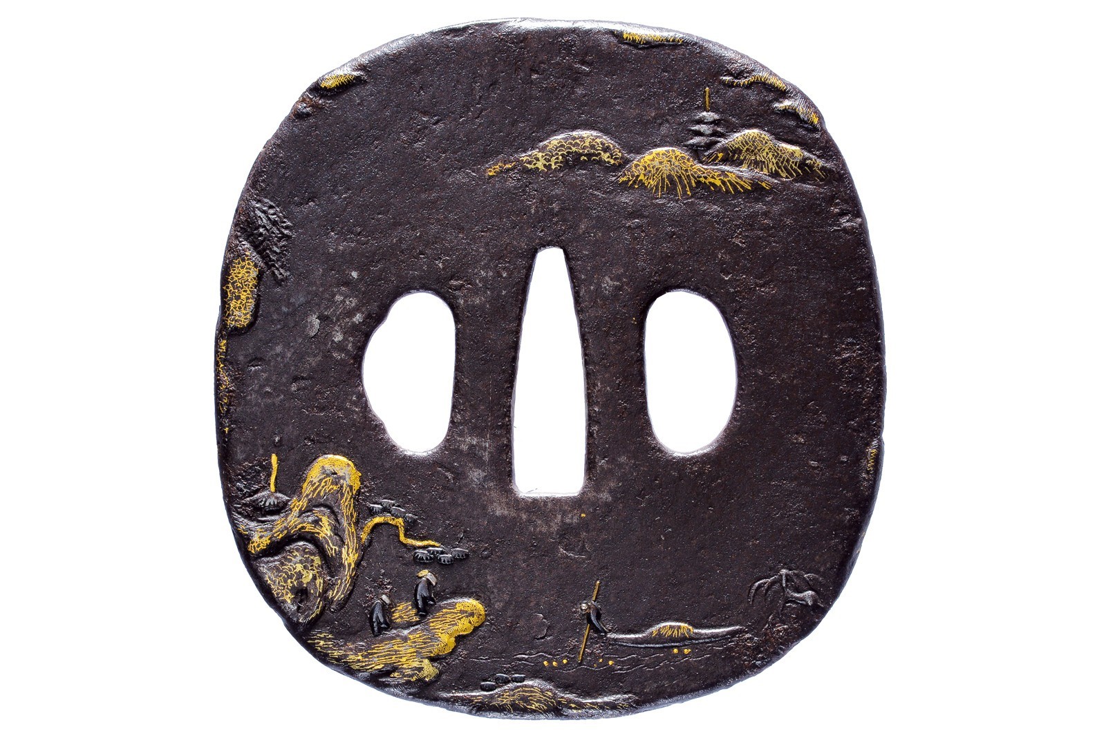Tsuba in stile Jakushi