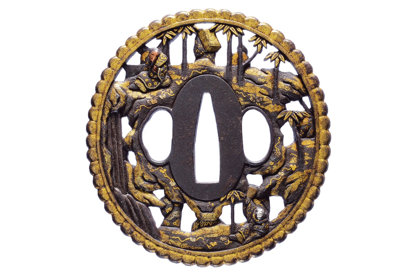 Tsuba firmata Soheishi Niudo Soten