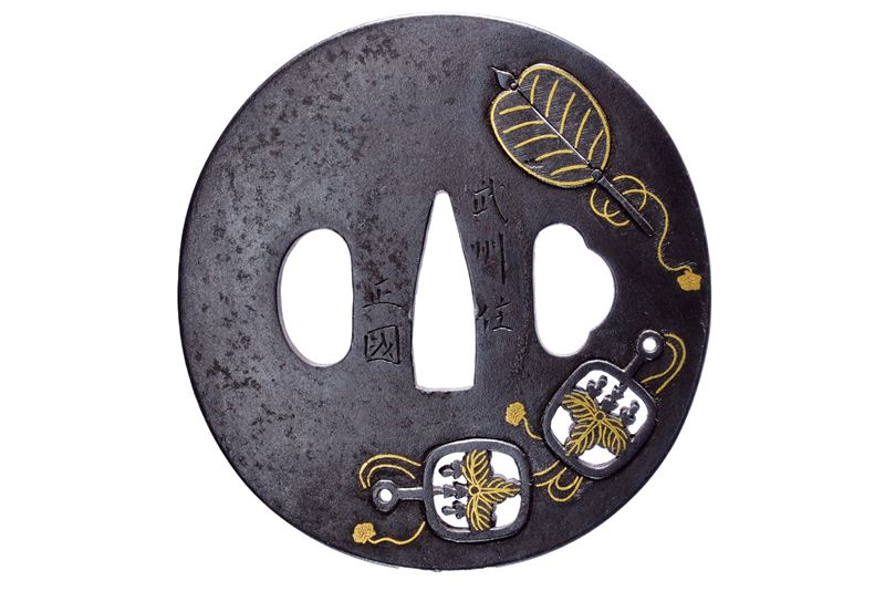 Tsuba firmata Bushu ju Masakuni della scuola Ito