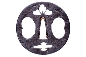 Interessante tsuba della scuola Shoami