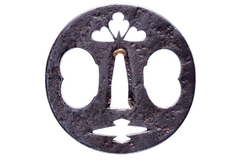 Interessante tsuba della scuola Shoami