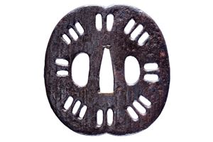 Tsuba con certificato Hozon Tosogu