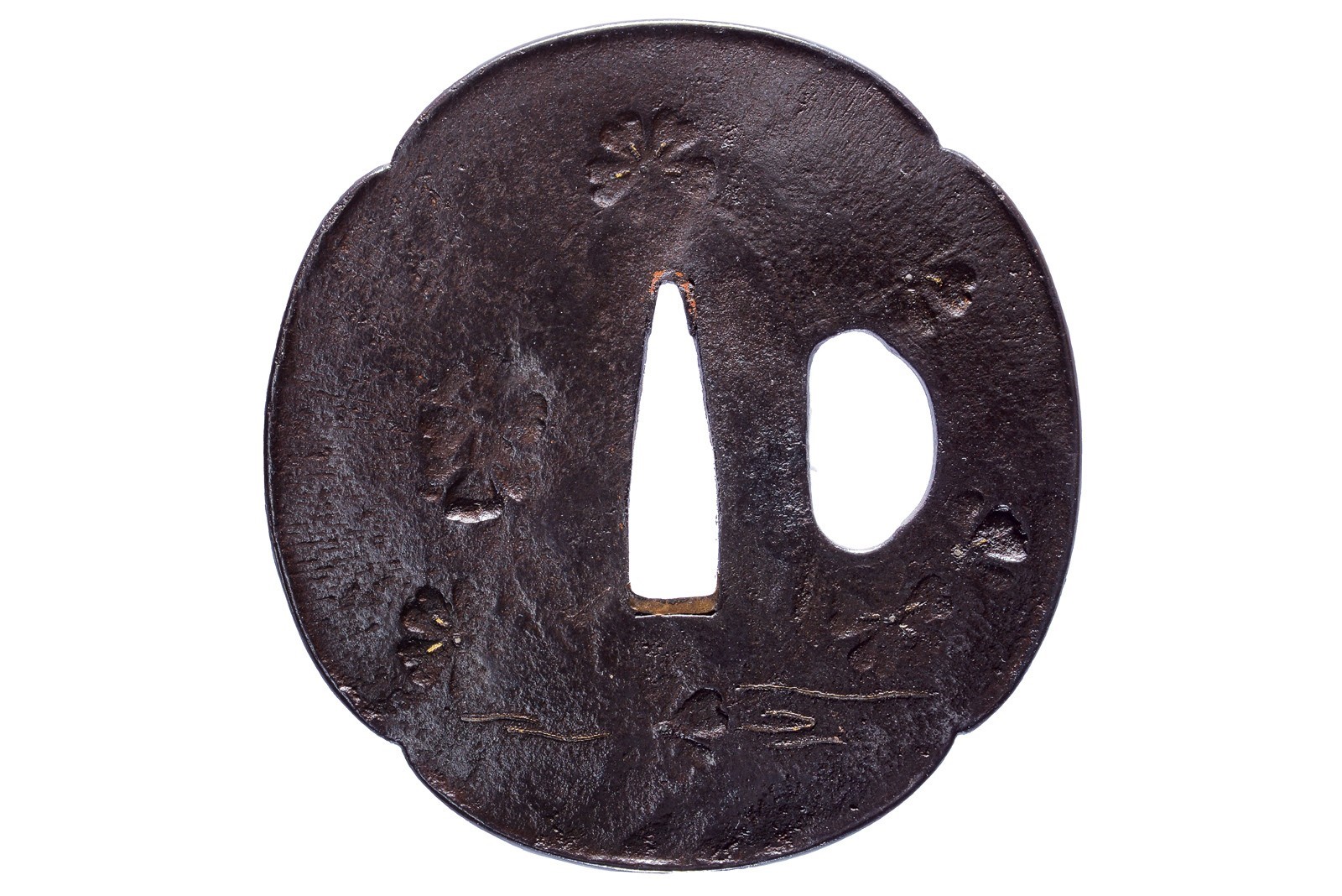 Tsuba firmata Yamashiro Kuni Nishijin ju