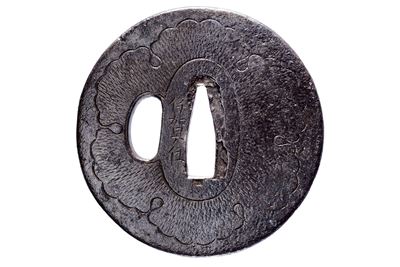Iga ju, Tsuba firmata in ferro, Periodo Edo (1603-1867)