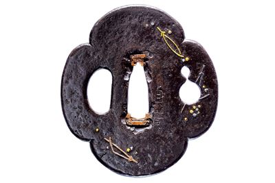 Sadahiro, Tsuba in ferro, Periodo Edo