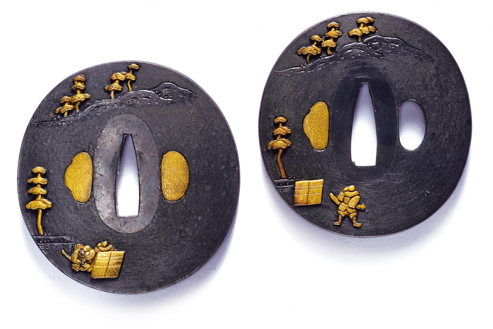 Goto Teijo, Coppia di tsuba per daisho, Periodo Edo, giappone