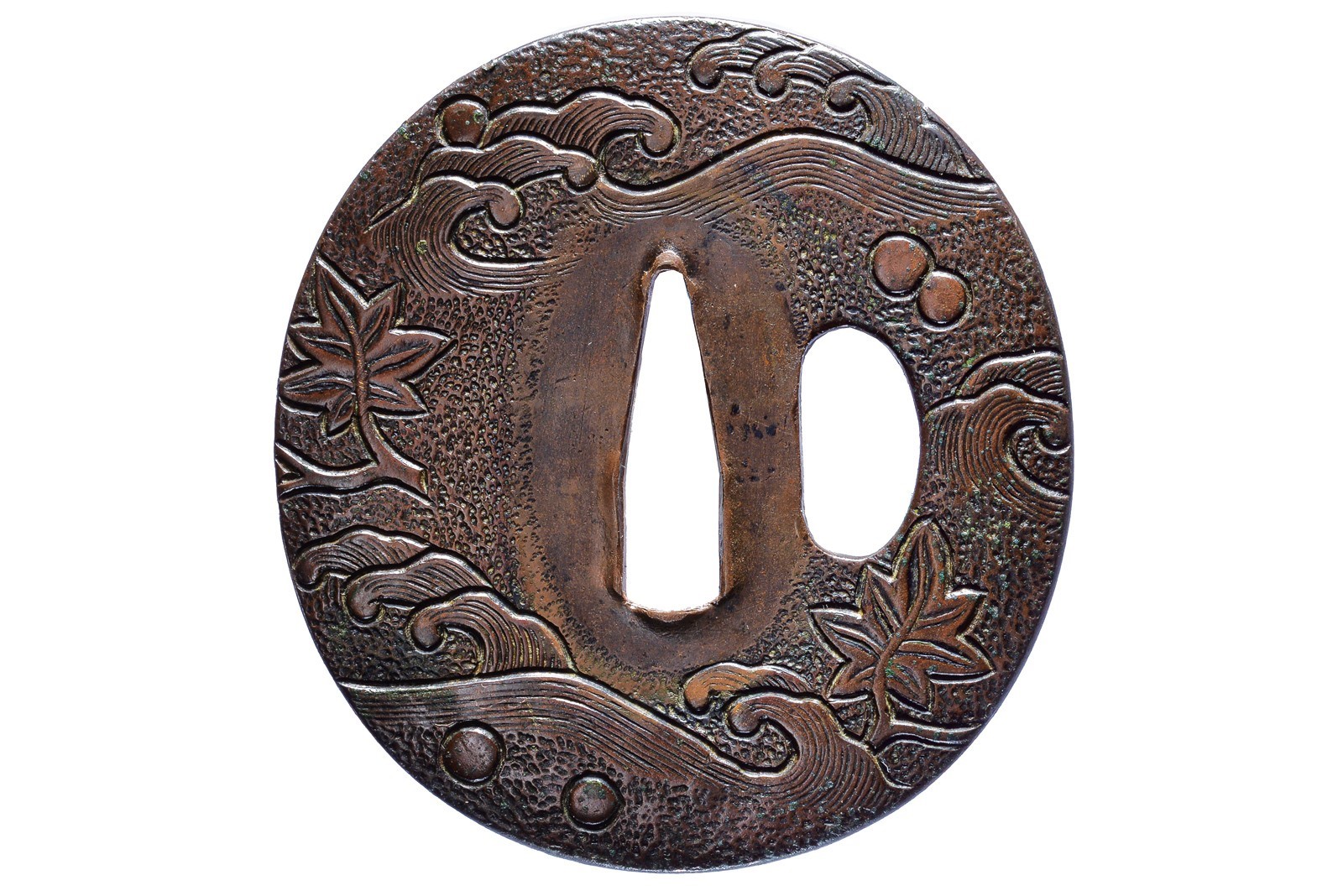 Yoshū Matsuyama jū Shōami Morisane, Tsuba in rame, Giappone