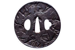 Tsuba firmata Tenhō