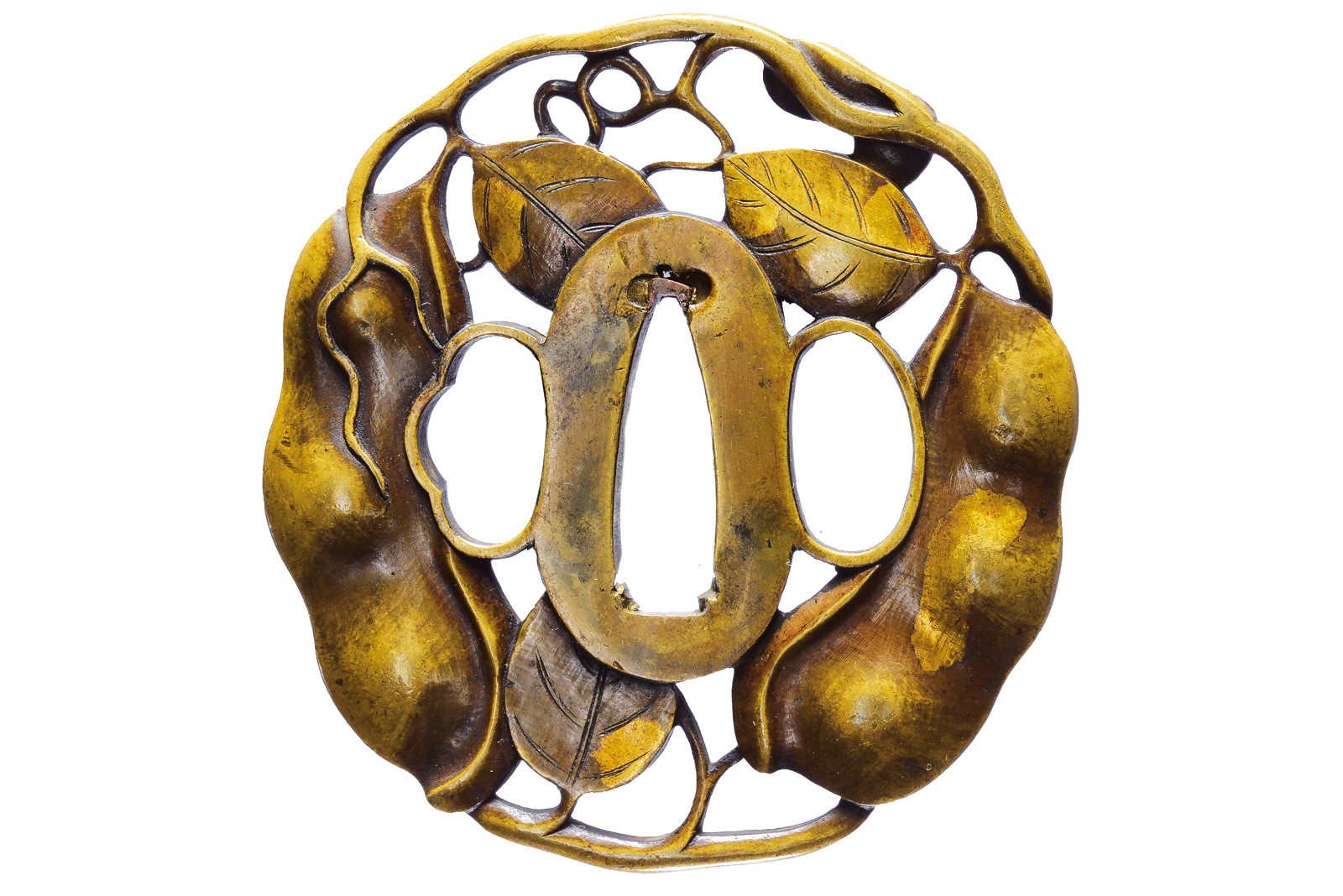 Kōfu jū Toshimasa, Tsuba in ottone, Periodo Edo