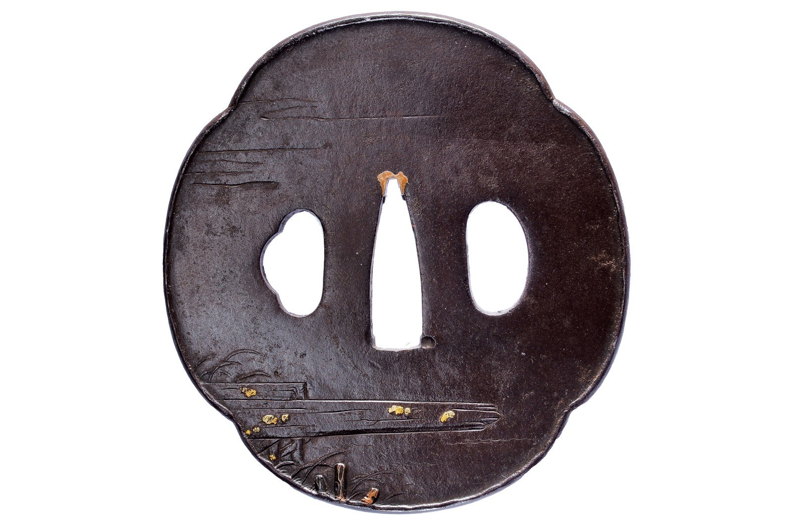 Masatsugu, Tsuba firmata in ferro, Periodo Edo