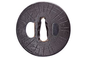 Tsuba firmata Yasaka Eikan