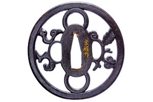 Tsuba firmatata Munenori saku