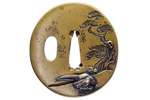Interessante tsuba firmata Fujisawa sa Etsumasa