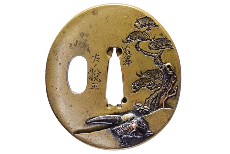 Interessante tsuba firmata Fujisawa sa Etsumasa