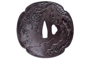 Tsuba firmata Jakusuiken Masanori
