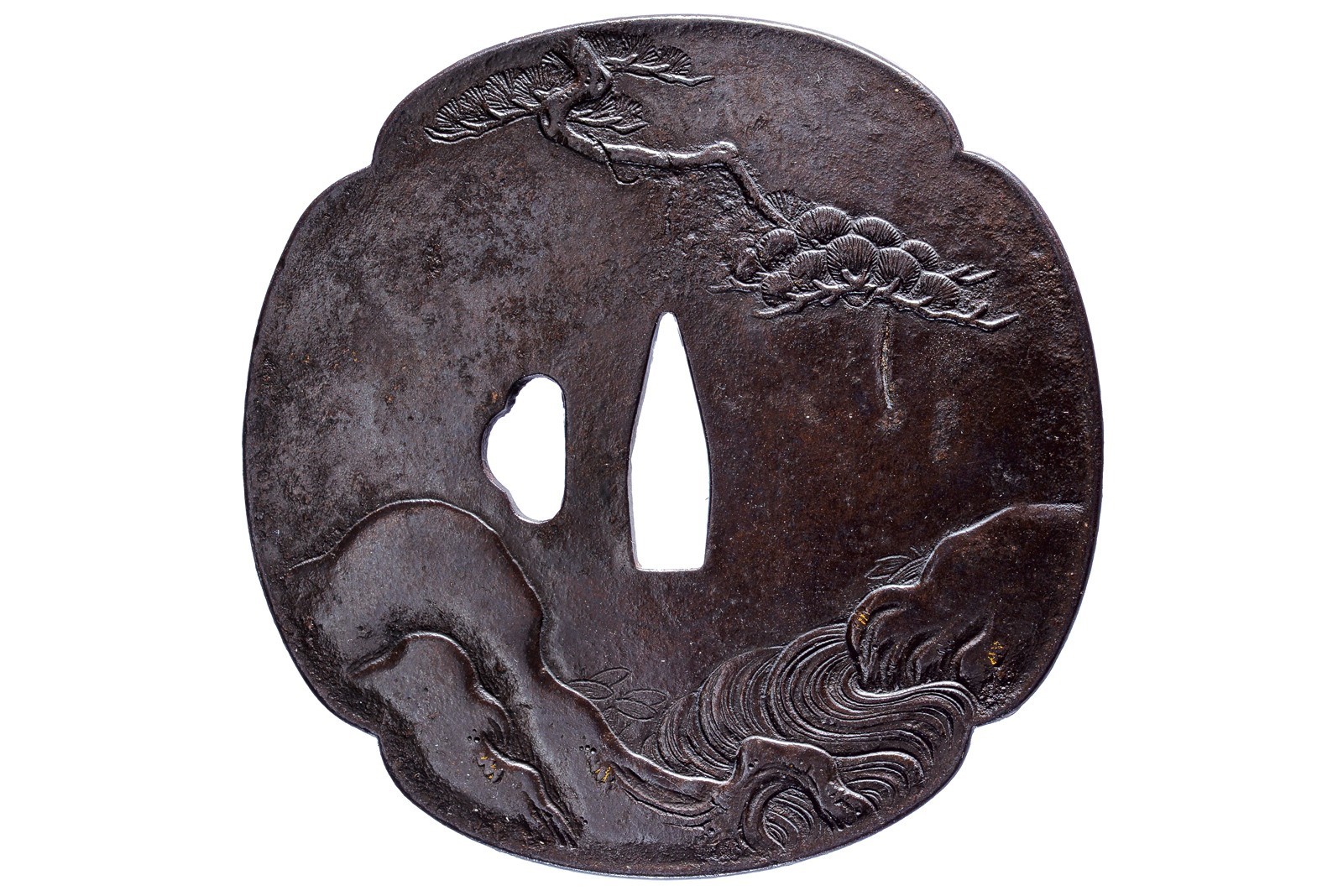 Tsuba firmata Jakusuiken Masanori