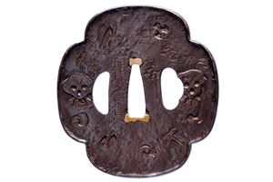 Tsuba firmata Tōshū Myōchin ki Munenaga