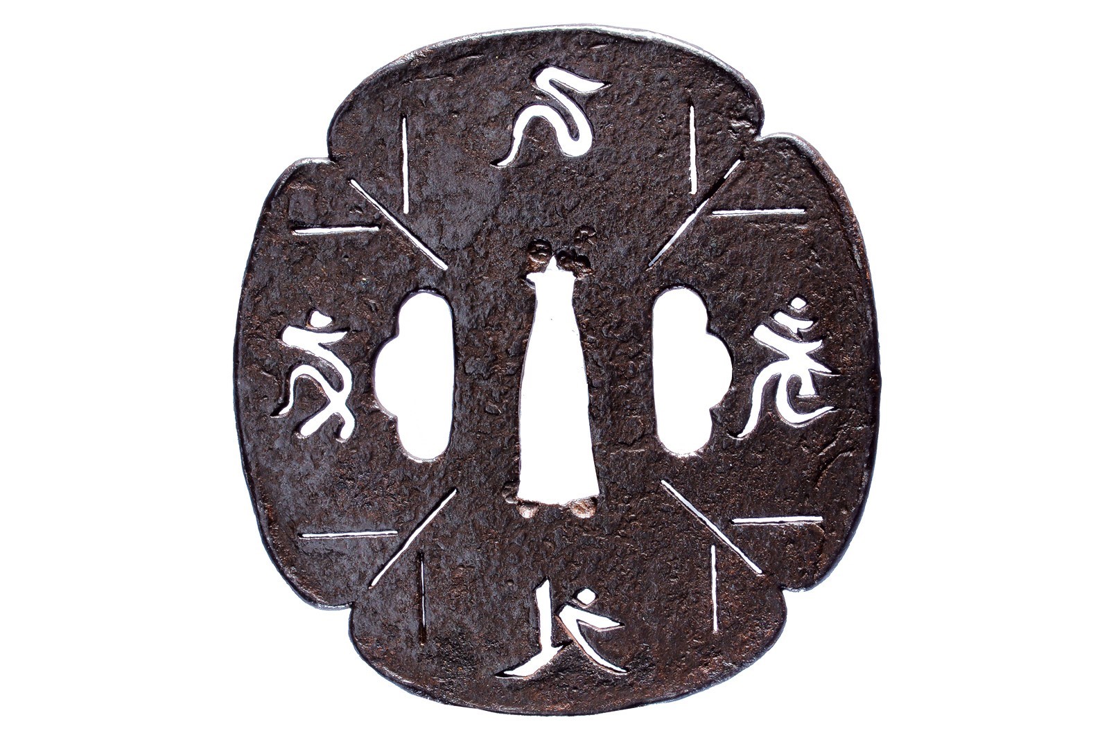 Interessante tsuba della scuola Myochin