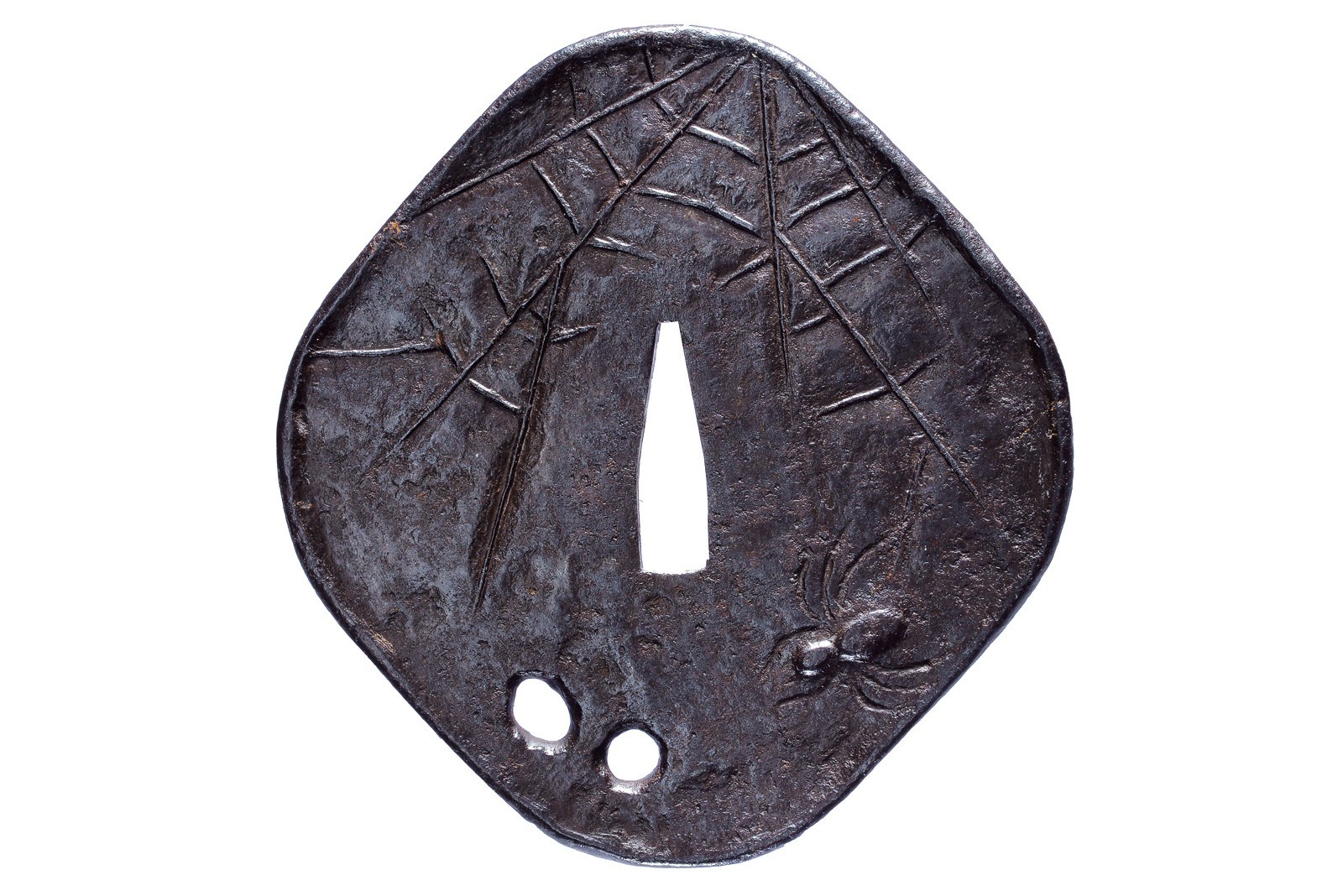 Tsuba firmata Iwai Yoshimichi saku