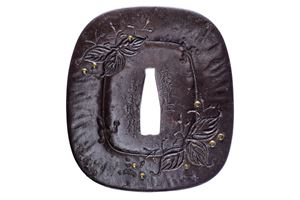 Tsuba firmata Toto ju Yukinori