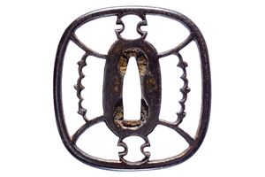 Tsuba della scuola Kyo-sukashi
