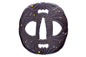 Tsuba firmata Umetada