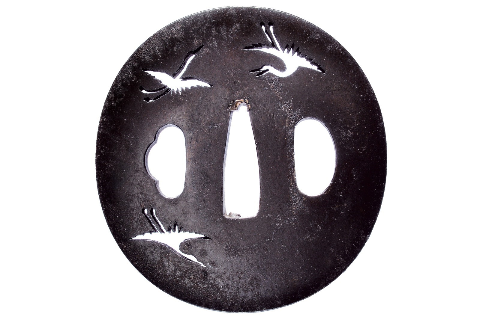 Bella tsuba firmata Seiryuken Eiju