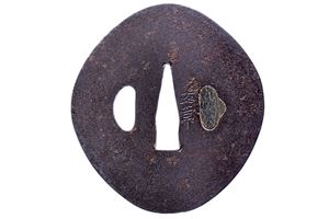 Tsuba firmata Fujiwara Masatsune