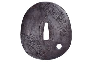 Tsuba firmata Hori Myochin ki Muneyoshi