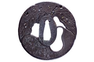 Tsuba firmata Sesshu Sakai ju Harusada saku