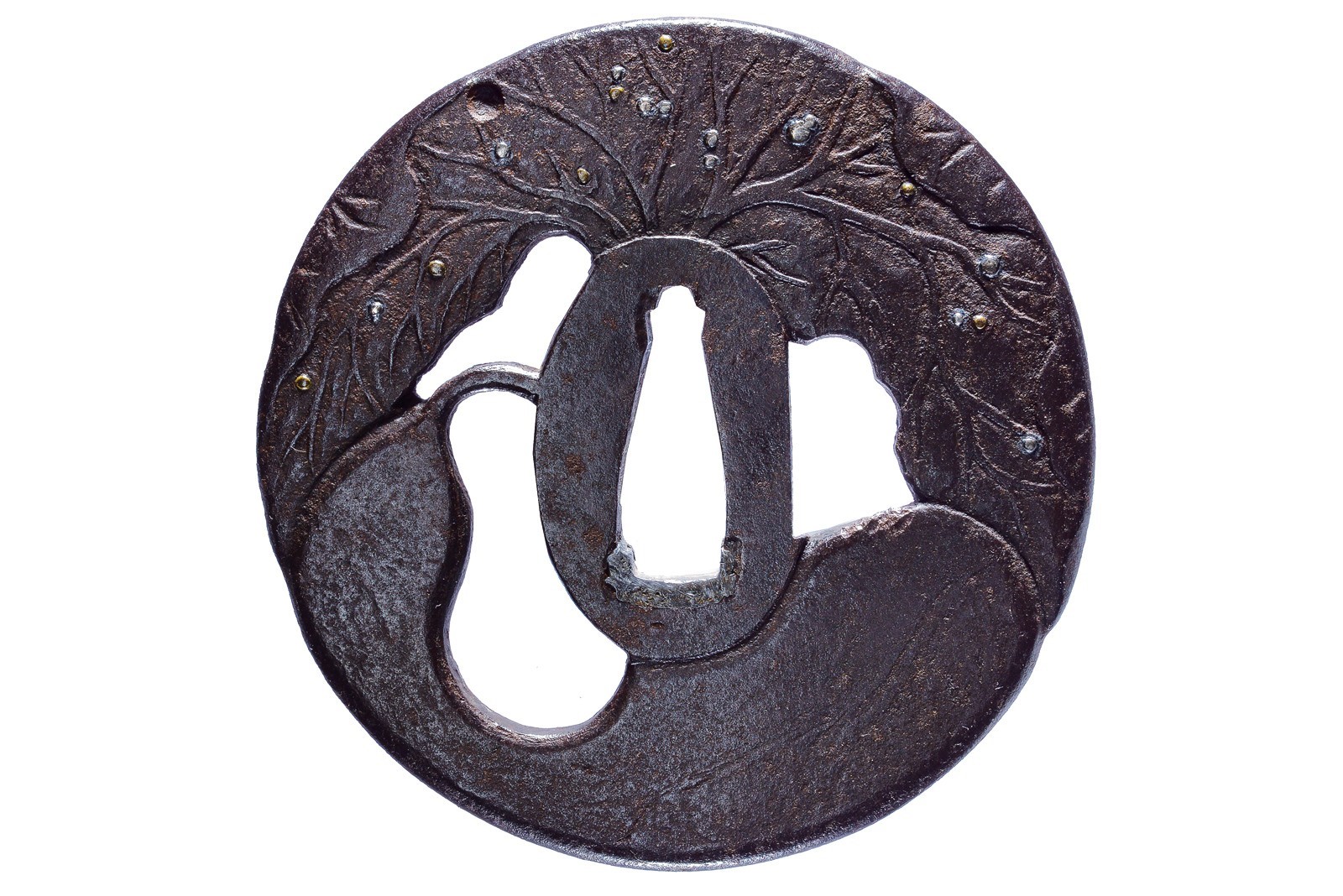 Tsuba firmata Sesshu Sakai ju Harusada saku