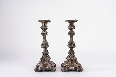 Candelieri in argento, Germania, XIX secolo