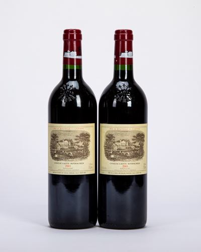 Chateau Lafite Rothschild, Vino rosso di Bordeaux, 2001 (2 bottiglie)