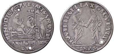 Antonio Grimani, Doge LXXVI (1521-1523), Osella in argento, 1521-1522