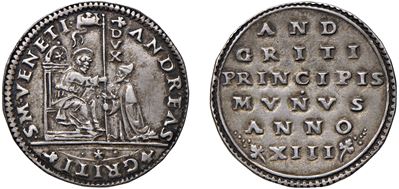 Andrea Gritti Doge LXXVII (1523-1532) – Osella, Anno XIII, 1535.