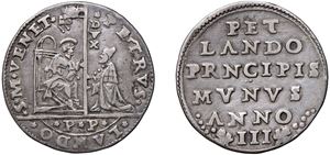 PIETRO LANDO, Doge LXXVIII (1539-1545) &ndash; Osella, year III, 1541.