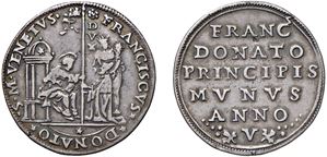 FRANCESCO DONA', doge LXXIX (1545-1553) - Osella, year V, 1550.