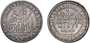 PIETRO LOREDAN, Doge LXXXIV (1567-1570) &ndash; Osella, year I, 1568.