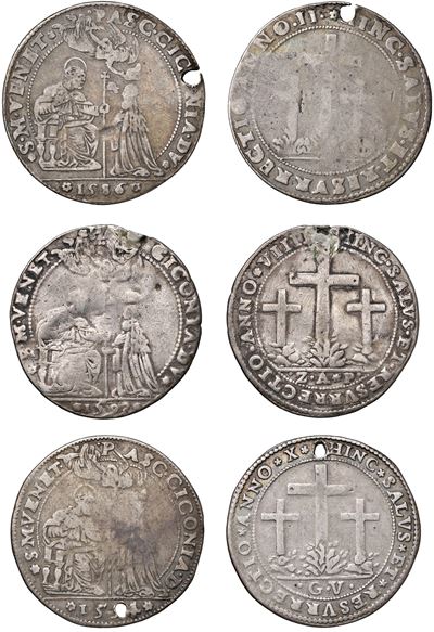 Pasquale Cicogna, Doge LXXXVIII (1585-1595) – Lotto di Tre Oselle (anni II, IX, X).