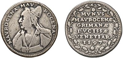 Medaglia dell'incoronazione di Marina Morosini Grimani, 1597, Argento, Diam. 30 mm