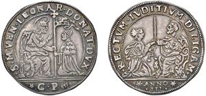 LEONARDO DONA', doge XC (1606-1612) &ndash; Osella, year III, 1608.