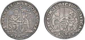 LEONARDO DONA', doge XC (1606-1612) &ndash; Osella, year VI, 1611.