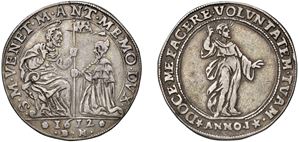 MARC'ANTONIO MEMMO, Doge XCI (1612-1615) &ndash; Osella, year I, 1612.